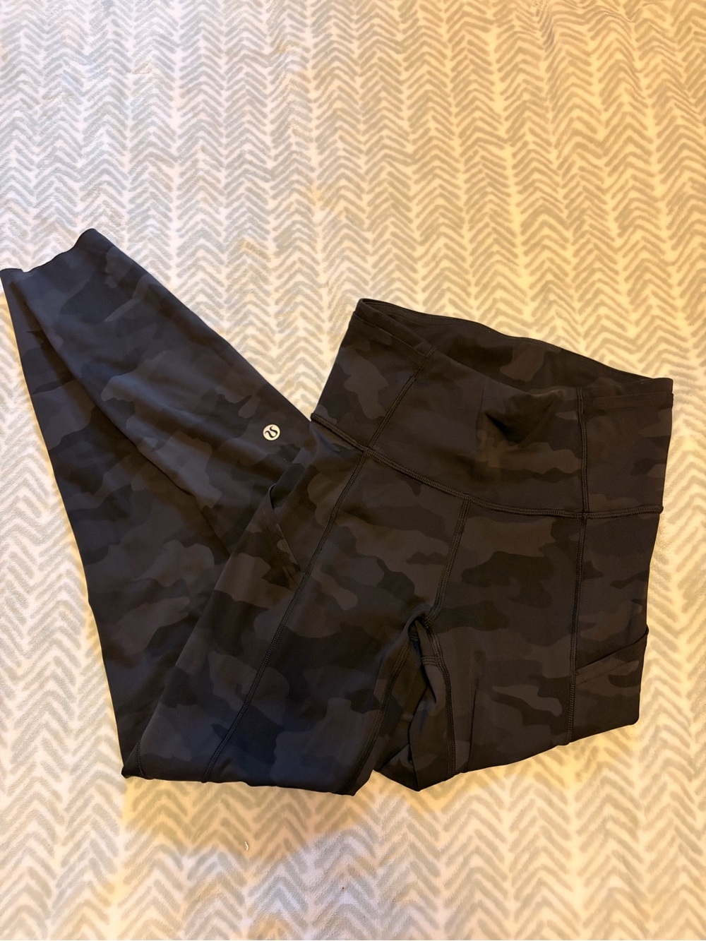 Lululemon Black Camo High-Rise Leggings